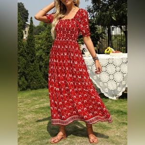 Red Maxi Dress